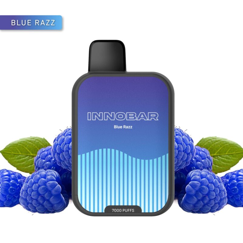 Vaporizador Desechable Innobar 7000 Puffs – Blue Razz (Frambuesas Azules) Zero
