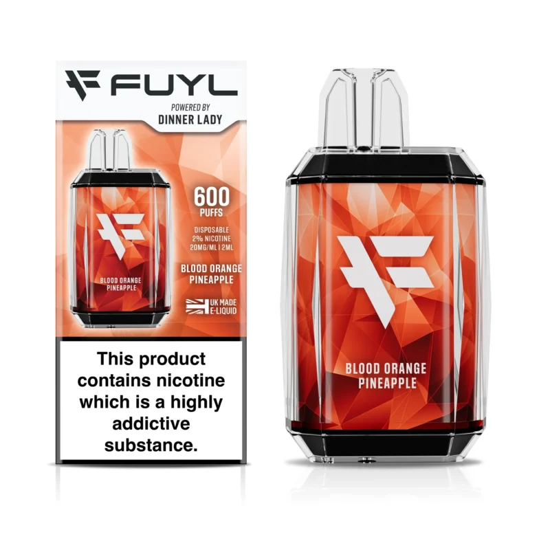 Vaporizador Fuyl Dinner Blood Orange Pineapple 0% Nic 800 Puff