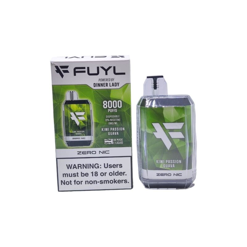 Vaporizador Fuyl Dinner Lady Kiwi Passion Guava 0% Nicotine 8000 Puff