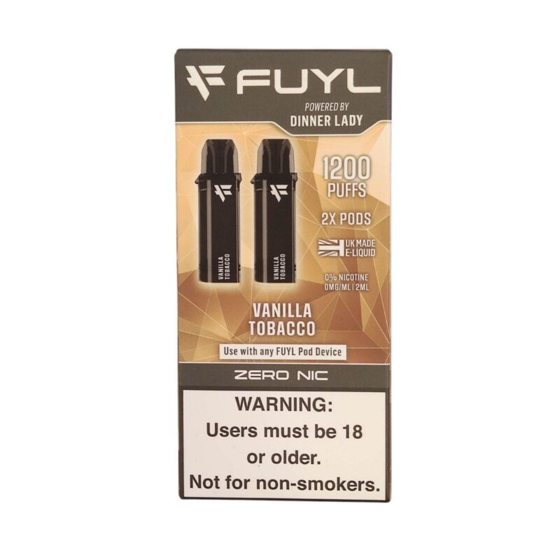 Recargas Dinner Lady Sabor Vainilla Tabaco- X2 Pods De 600 Puffs (1200 Puffs)
