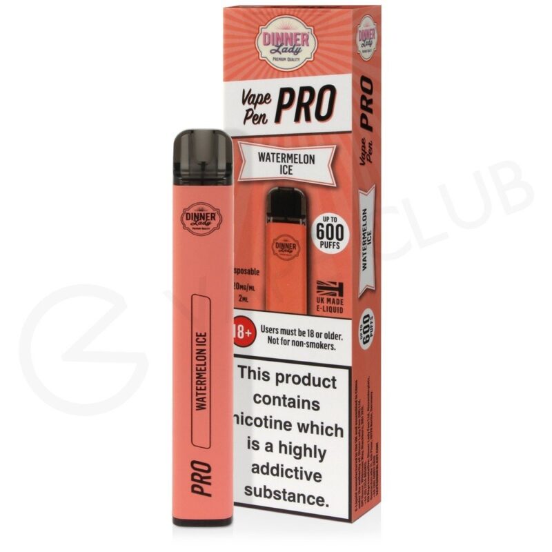 Vaporizador VapePen Pro Dinner Lady Watermelon Ice 0%Nic 600Puff